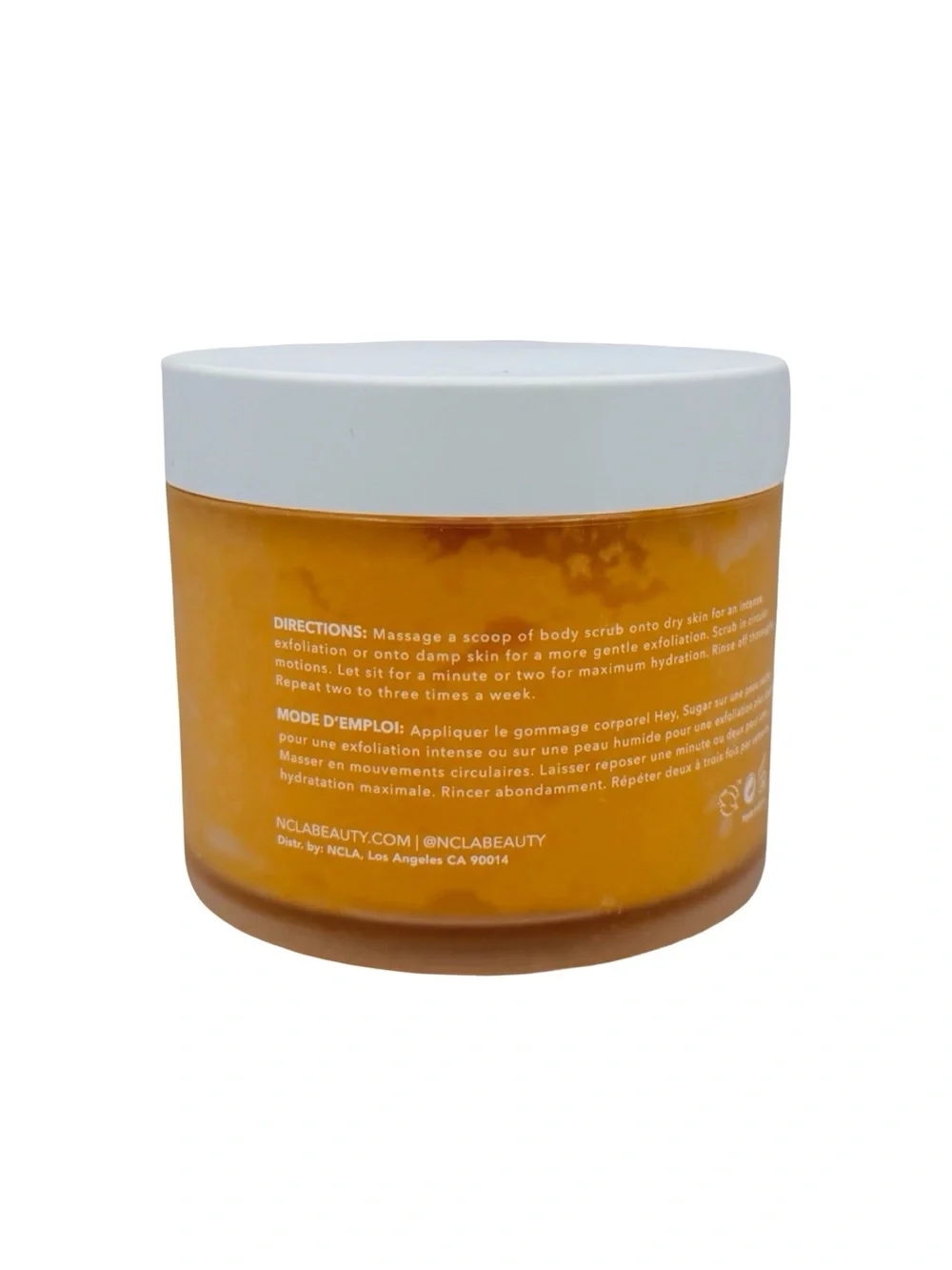 NCLA Beauty Hey, Sugar Exfoliating All Natural Body Scrub - 8.8 oz / 250g